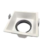 TL-FRAME 2 Square LED Downlight Frame 90x53mm with 82mm Cutout, Energy-Efficient Ceiling Lighting Housing, Ideal for Modern Residential and Office Spaces